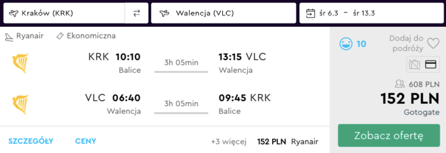 zarezerwuj loty do walencji