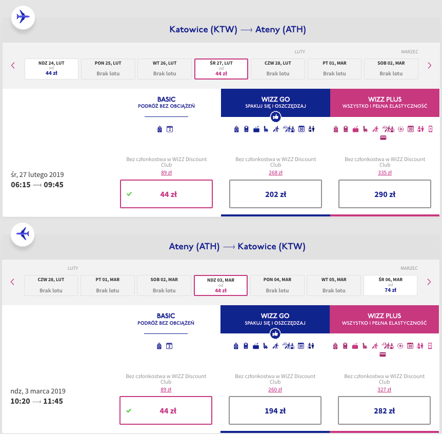 zarezerwuj loty do aten