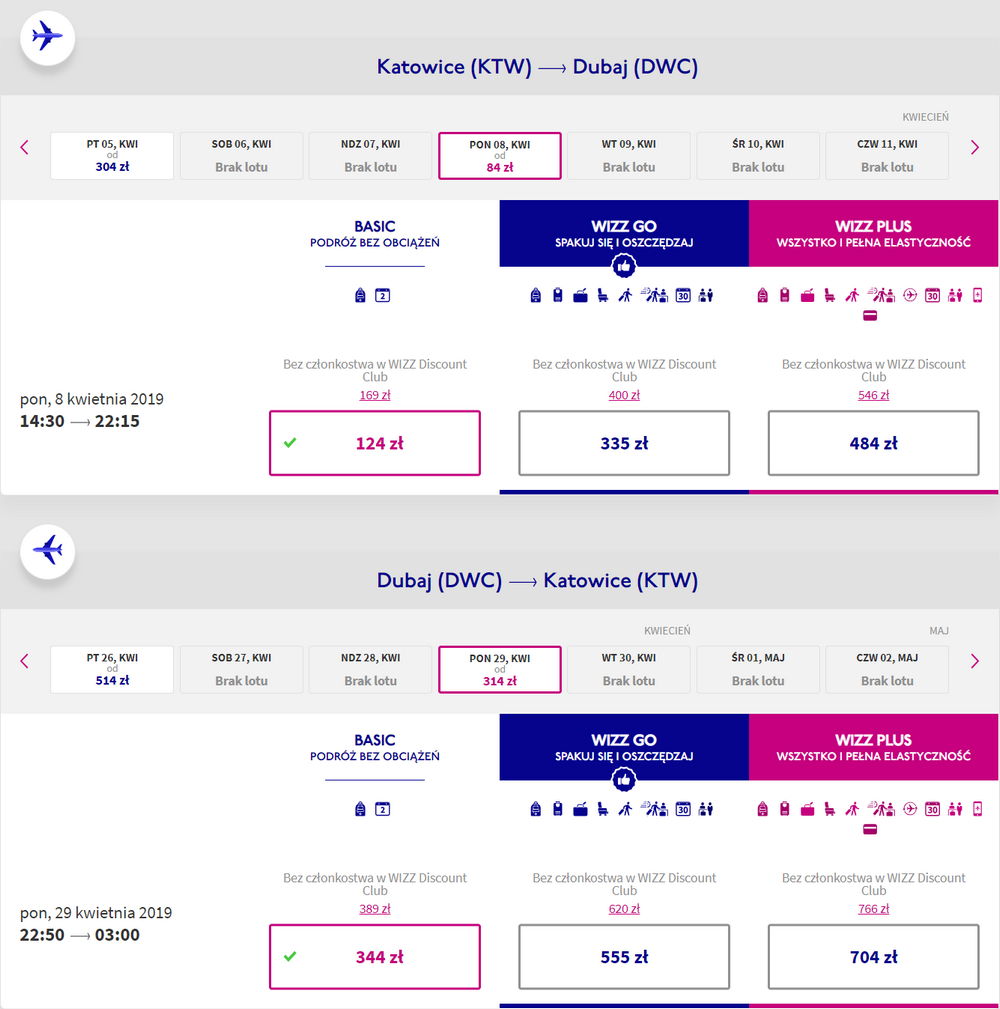 tanie loty do dubaju