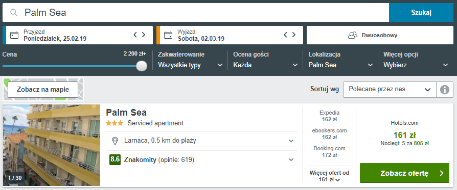 Rezerwacja obiektu