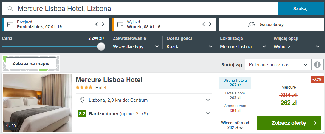 Lizbona hotel