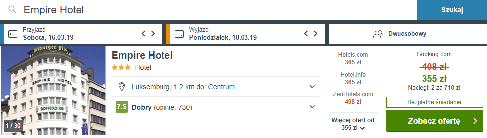 rezerwacja noclegów