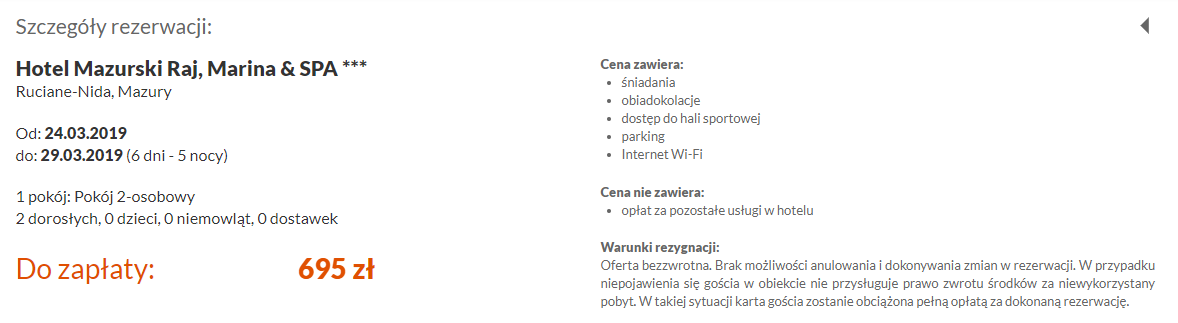 Rezerwacja hotelu