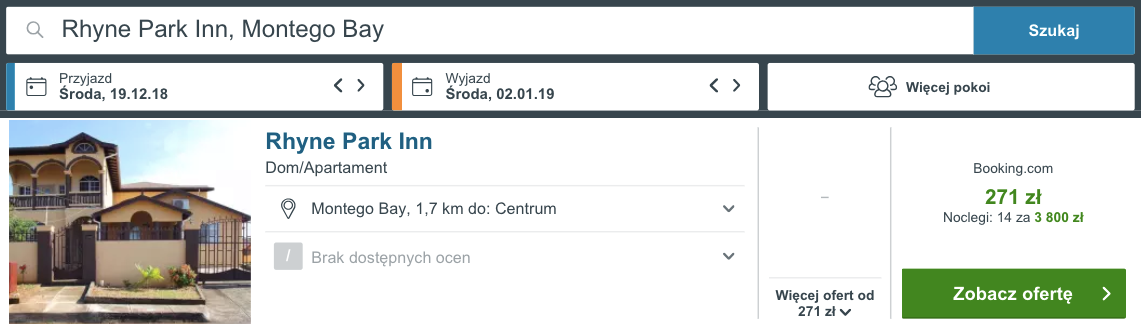 zarezerwuj hotel na jamajce