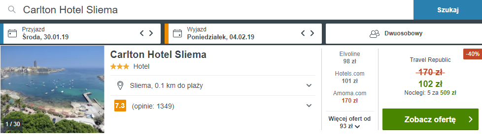 rezerwacja noclegów