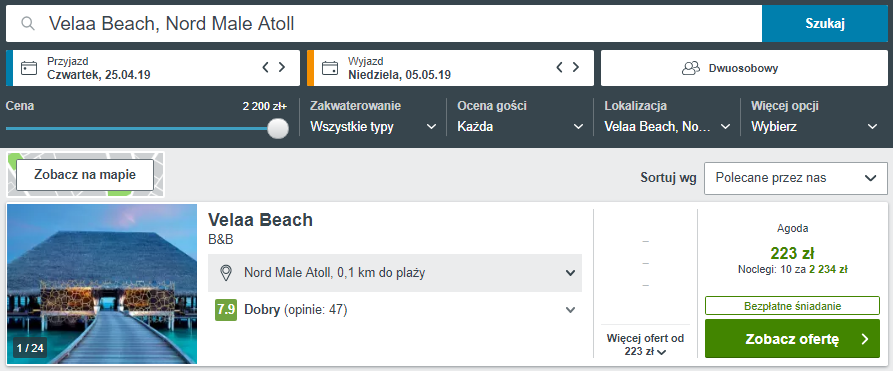 Rezerwacja obiektu