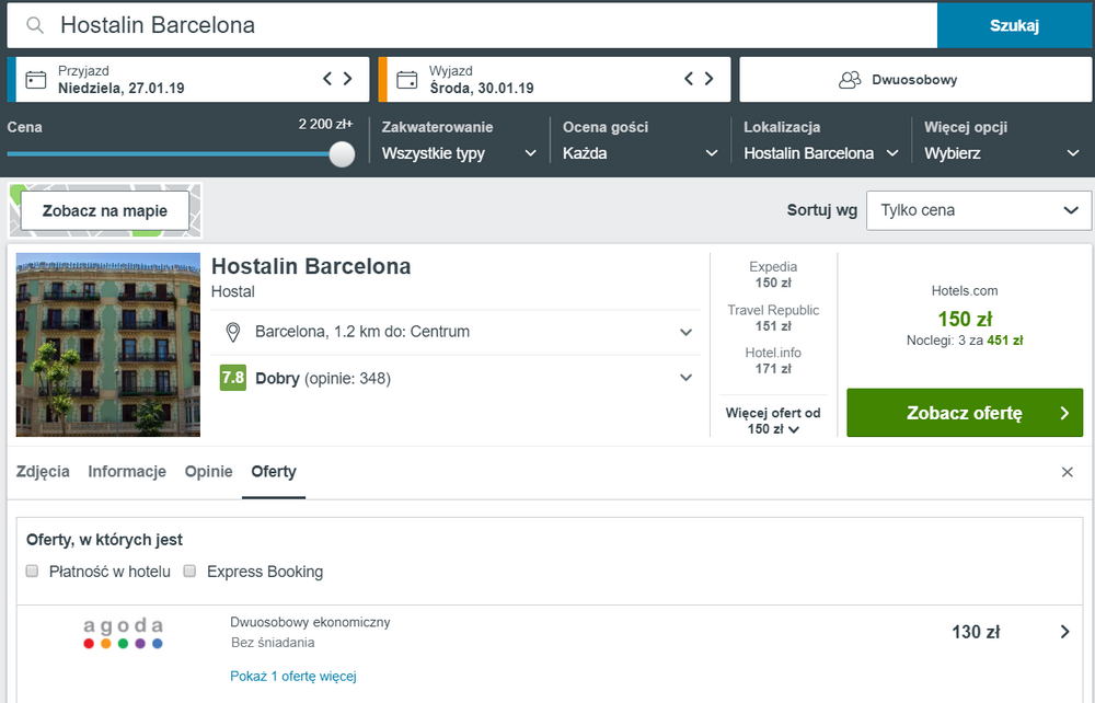 barcelona noclegi