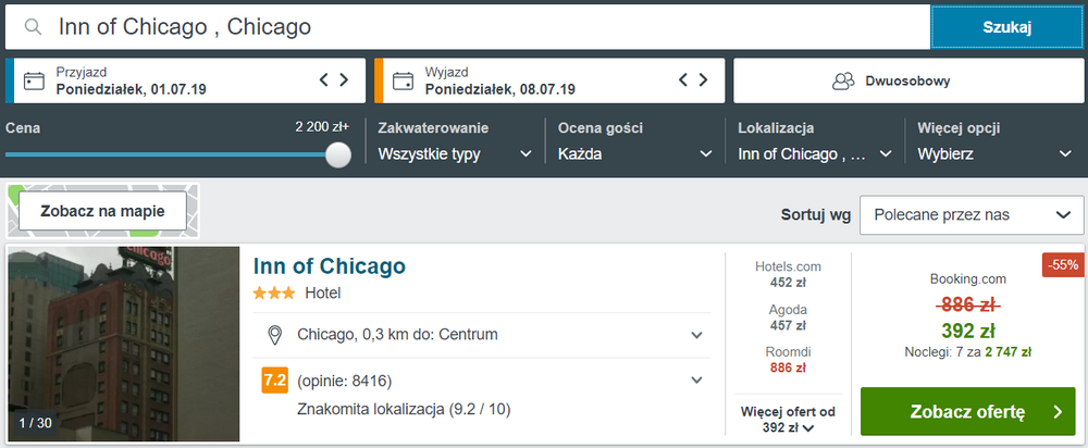 noclegi w chicago
