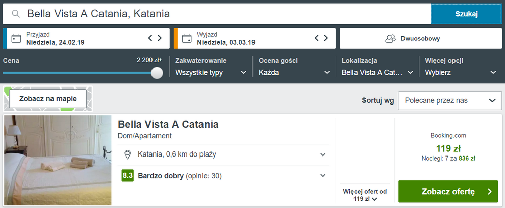 noclegi na sycylii