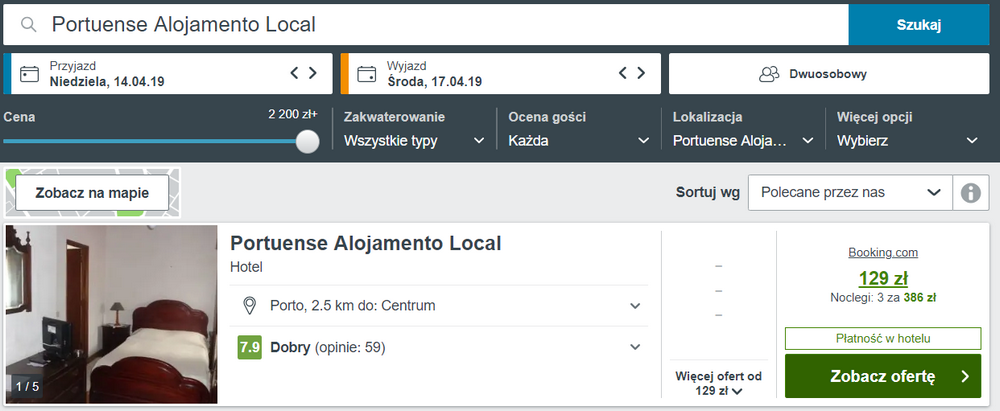 noclegi w porto