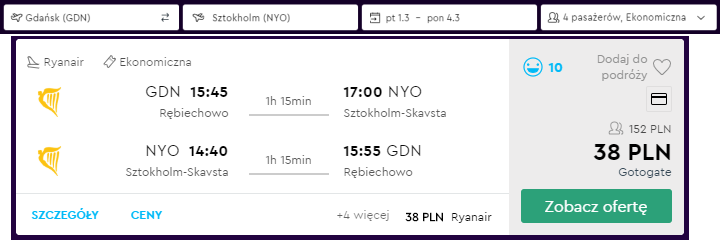 Nykoping loty