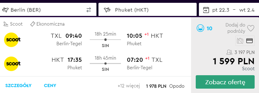 loty na phuket tanie