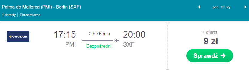 bardzo tanie loty do berlina