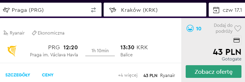 kraków z pragi