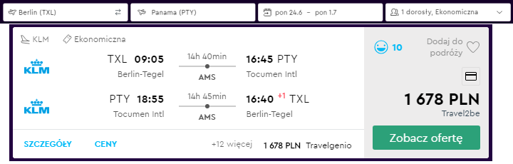 Panama loty