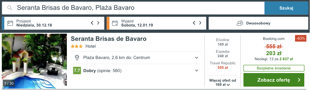 zarezerwuj hotel w dominikanie