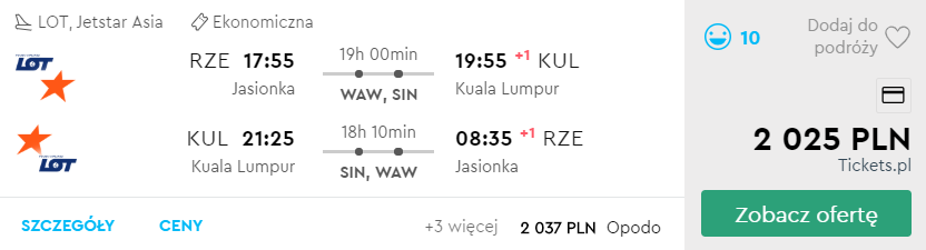 kuala lumpur z rzeszowa