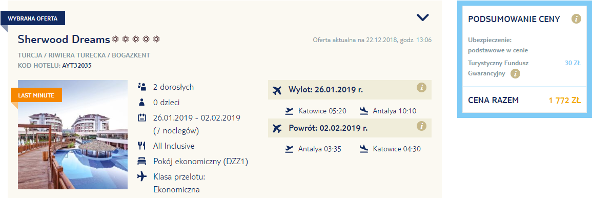 rezerwacja wczasów