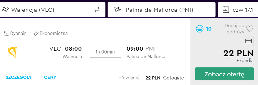 tanie loty na majorkę
