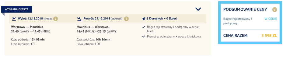 zarezerwuj loty na mauritius