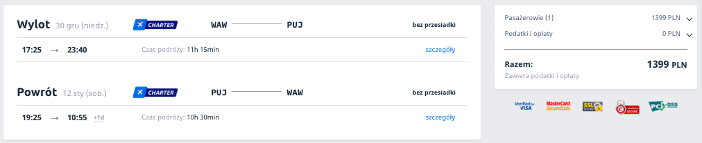 zarezerwuj loty do dominikany