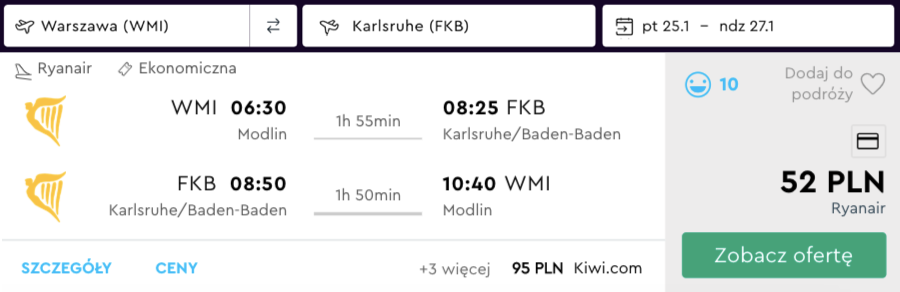 zarezerwuj loty do baden baden