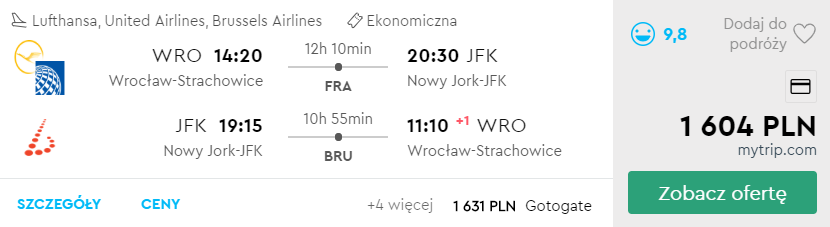 nowy jork z wrocławia