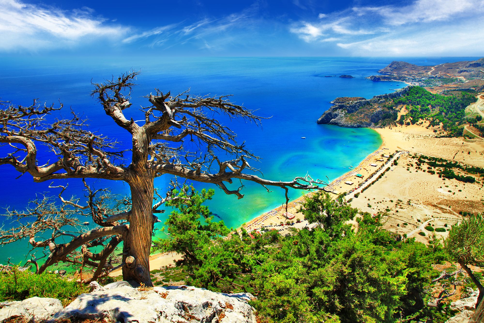 Rodos widok plaży