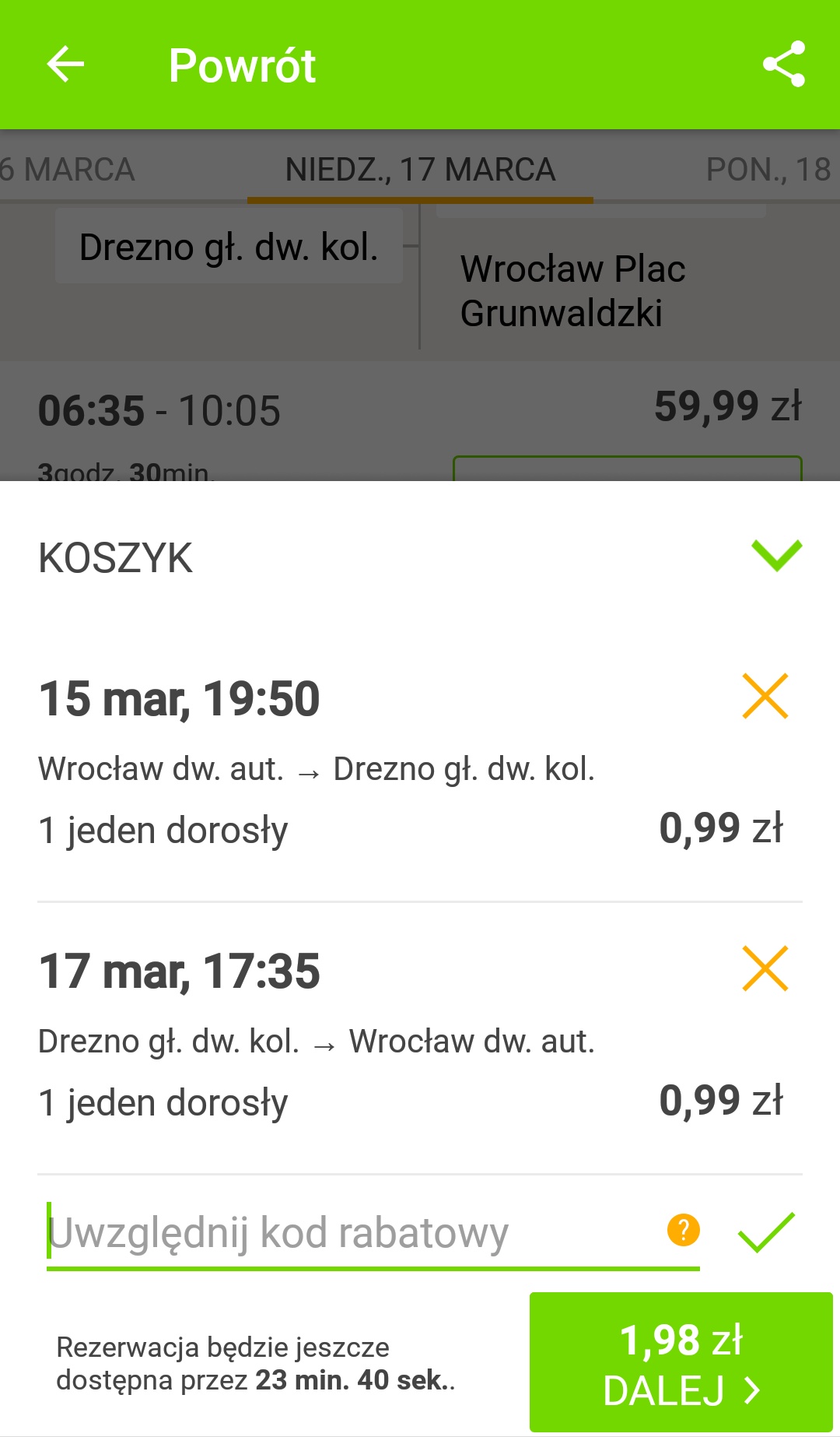 Flixbus rezerwacja
