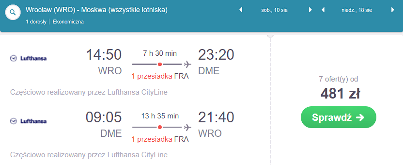 rezerwacja lotów