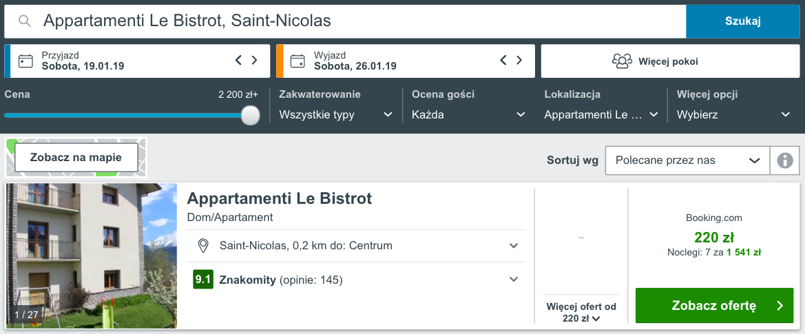 zarezerwuj hotel w aoscie