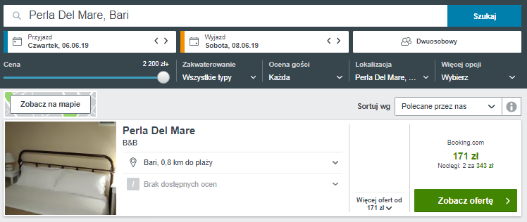 Rezerwacja obiektu