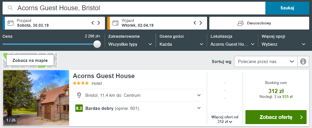 Bristol noclegi