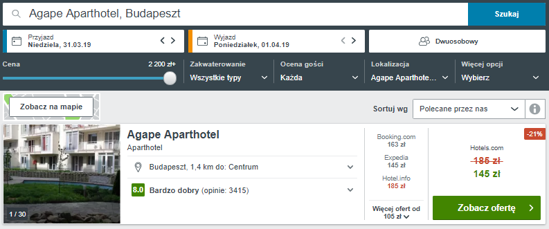 Rezerwacja obiektu