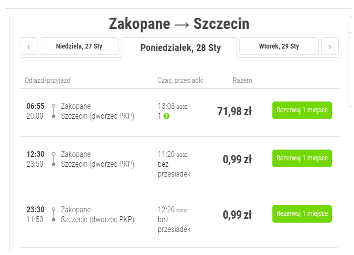 Flixbus rezerwacja