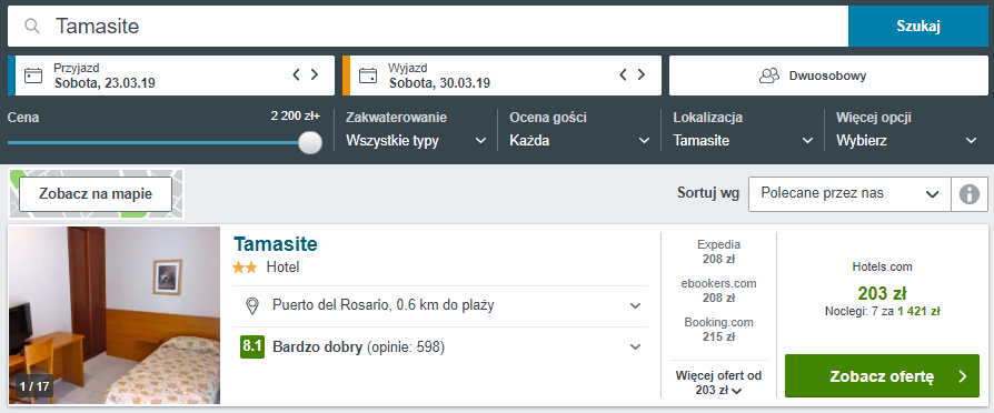 Rezerwacja obiektu