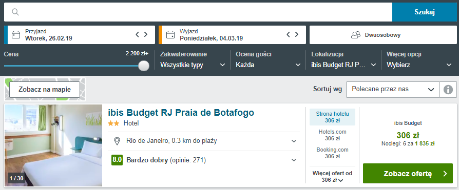 Rezerwacja obiektu
