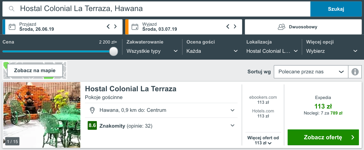 zarezerwuj hotel w hawanie