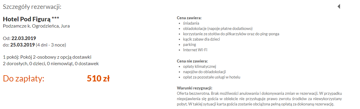 Rezerwacja noclegów