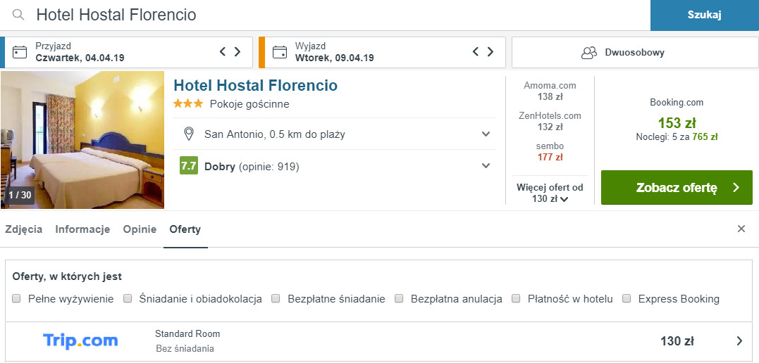 rezerwacja noclegów