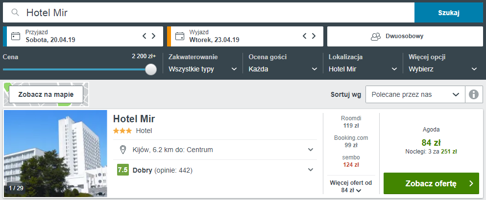rezerwacja hotelu