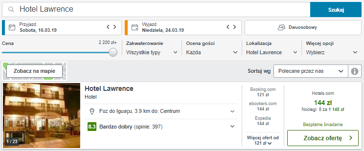 Rezerwacja obiektu
