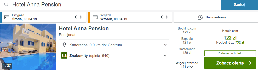 rezerwacja noclegów