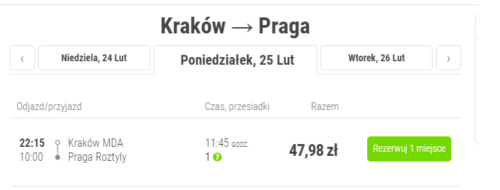 krakow praga flixbus