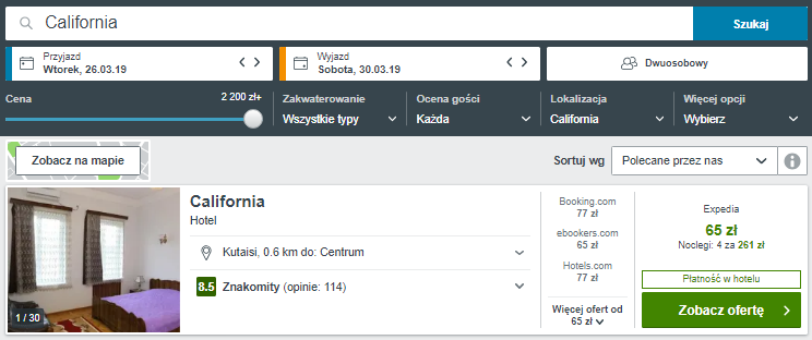 Rezerwacja obiektu