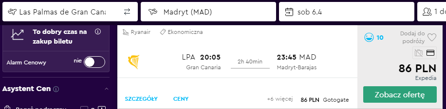Rezerwacja lotu