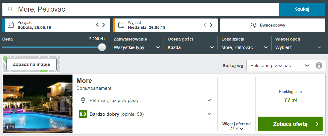 Czarnogóra noclegi