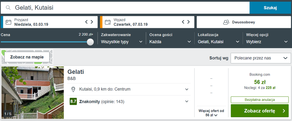 noclegi w gruzji