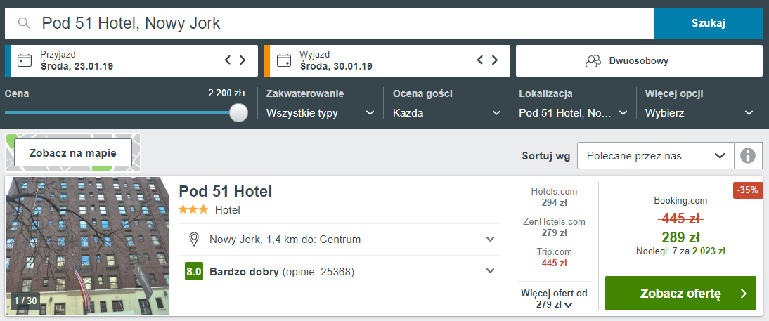 Nowy Jork hotel