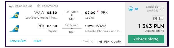 Pekin loty